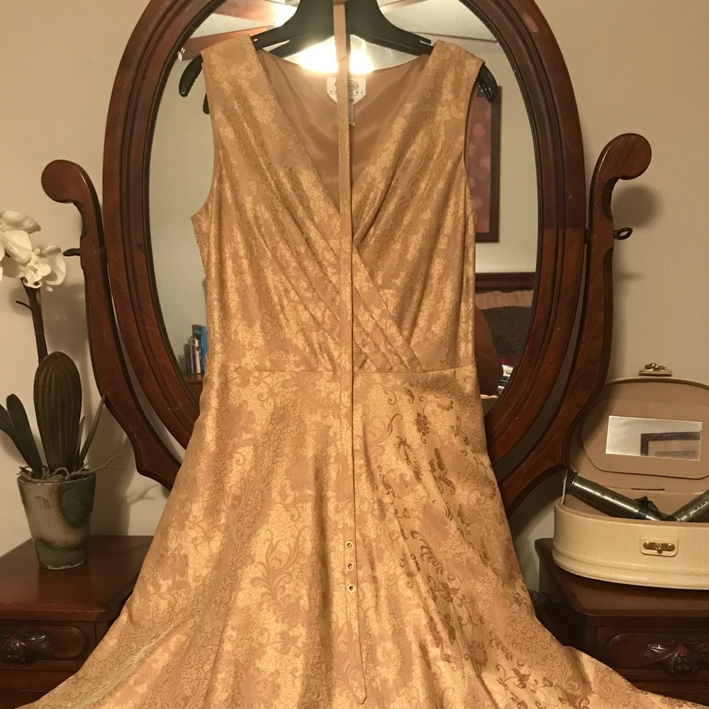Beautiful Gold Silk Dress